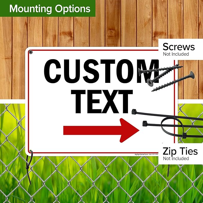 Custom Arrow, Custom Directional Sign, Right Arrow, 10x14 Inches, Rust Free - Image 5