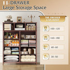 WLIVE Tall Dresser for Bedroom, Fabric Dresser Storage Tower, Chest of Drawers - Image 5