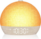 wake up light sunrise alarm clock, white noise, main product view