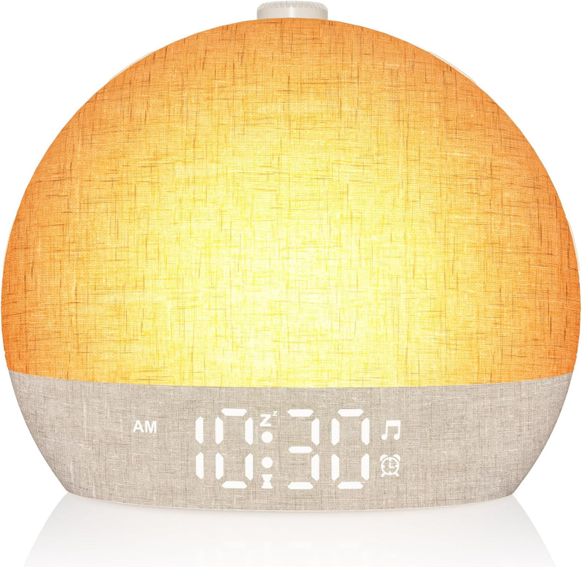 wake up light sunrise alarm clock, white noise, main product view