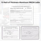 15-Pack Annual Vehicle Inspection Report Form, 3-Ply Carbonless Form and - Image 5