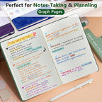 PERCUN Graph Paper Notebook, 160 Pages Grid Journal - Image 3