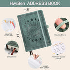 Address Book with Colorful Alphabetical Tabs – Hardcover Contact Organizer - Image 3