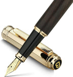 BEILUNER 316 Fountain Pen, Stunning Luxury Blackwood, 24K Gilded Nib, Gorgeous by BEILUNER