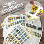 Joyppy Mini Tarot Stickers for Journaling – 1008 PCS Rider Waite Tarot Card Sticker Set,1.25" x 0.78", Waterproof Glossy Vinyl for Planner, Scrapbooking & DIY Crafts, Includes 4 Cheat Sheets
