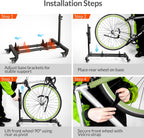 vertical bike stand, freestanding bike rack for garage, view 9