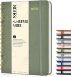 Lined Spiral Journal Notebook, A5 Hardcover Spiral Journals by Unknown