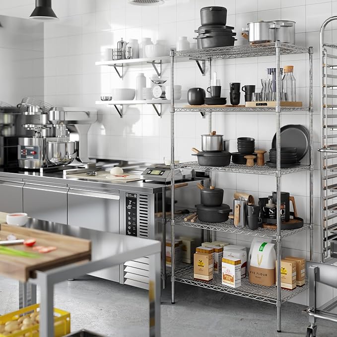 Regal Altair 21" Deep x 36" Wide x 74" Height Wire Shelving Kit | 5-Tier | NSF - Image 6