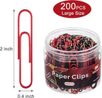 NEEWAY 200pcs Large Paper Clips, 2 Inch Jumbo Paper Clip, Ceative Colored - Image 2