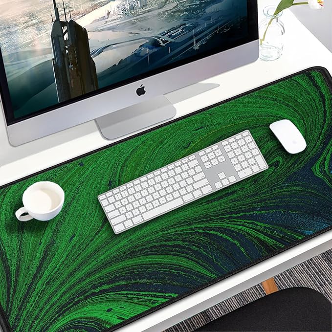 Large Mouse Pad, 31.5x15.7 inch Large Extended Computer Keyboard Mouse Mat - Image 7