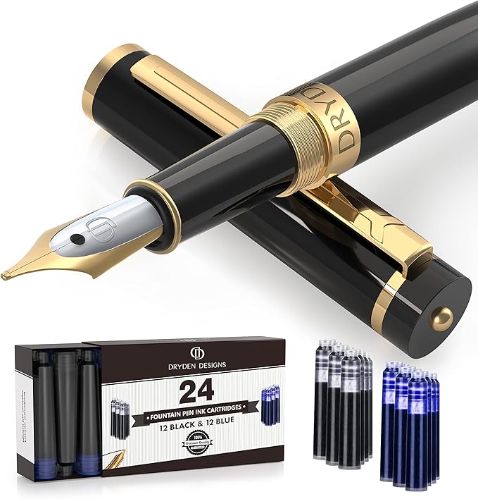 Dryden Designs Fountain Pen Medium Nib Gift Pouch by DrydenDesigns