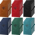 Qeeenar 24 Pack Leather Notebook Journals Bulk 5.7" x 8.3" Harder Cover A5 by Qeeenar