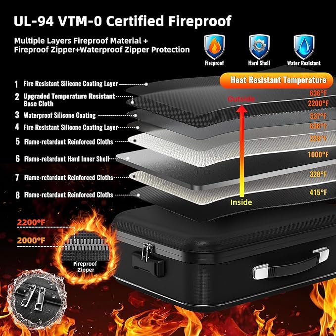 Deelhety Fireproof Document Box - Image 2