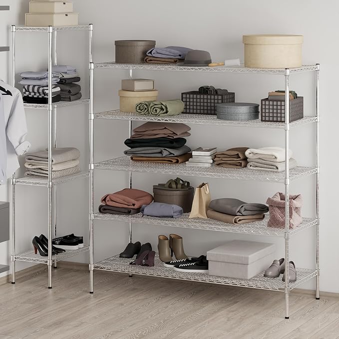 Regal Altair 24" Deep x 60" Wide x 64" Height Wire Shelving Kit | 5-Tier | NSF - Image 7