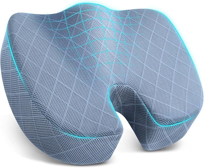 TushGuard Office/Car Seat Cushion, Non-Slip Sciatica & Back Coccyx Tailbone by TushGuard