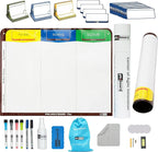 PMXBOARD 3 Column Magnetic Kanban Board, Scrum Board Flex Whiteboard Kit. Agile by pmxboard-makethingsvisual