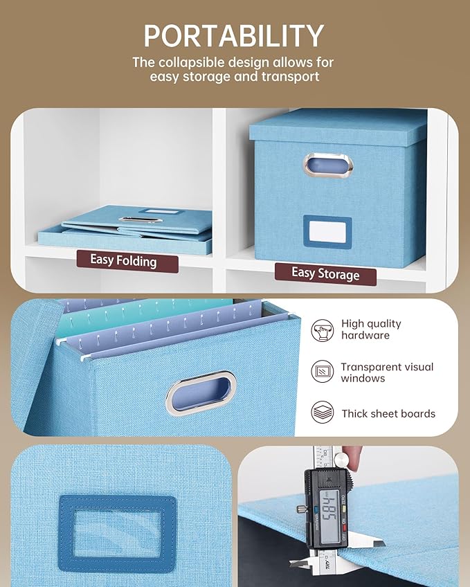 Oterri File Organizer, File Box, File Cabinet - Image 2