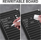 NiHome Black Acrylic Magnetic to Do List Planning Board - Image 7