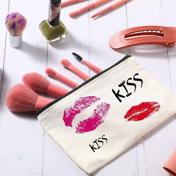 Reginary 80 Pack Canvas Zipper Makeup Bags Bulk Pencil Pouches Blank DIY Craft - Image 5
