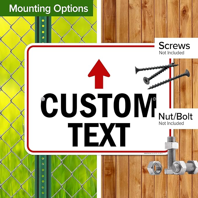 Custom Arrow, Custom Directional Sign, Up Arrow, 18x24 Inches, Rust Free .063 - Image 5