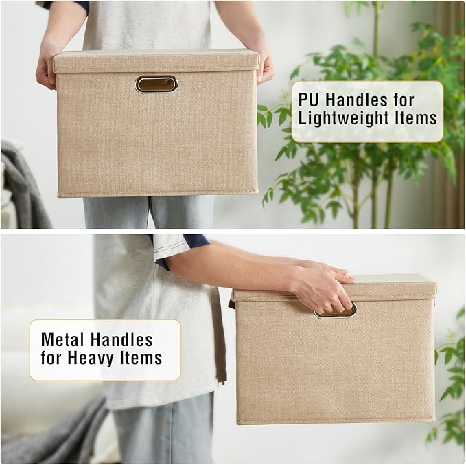 Roobyl 17" Large Collapsible Storage Bins - Image 4