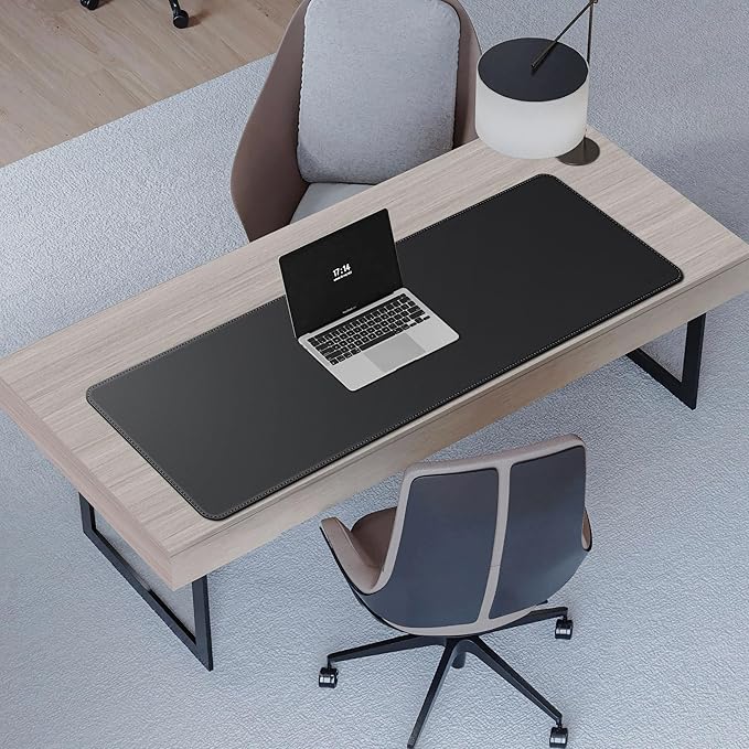 CENNBIE Leather Desk Mat Protector, 51.2" x 16" Extra Large Leather Office Desk - Image 5