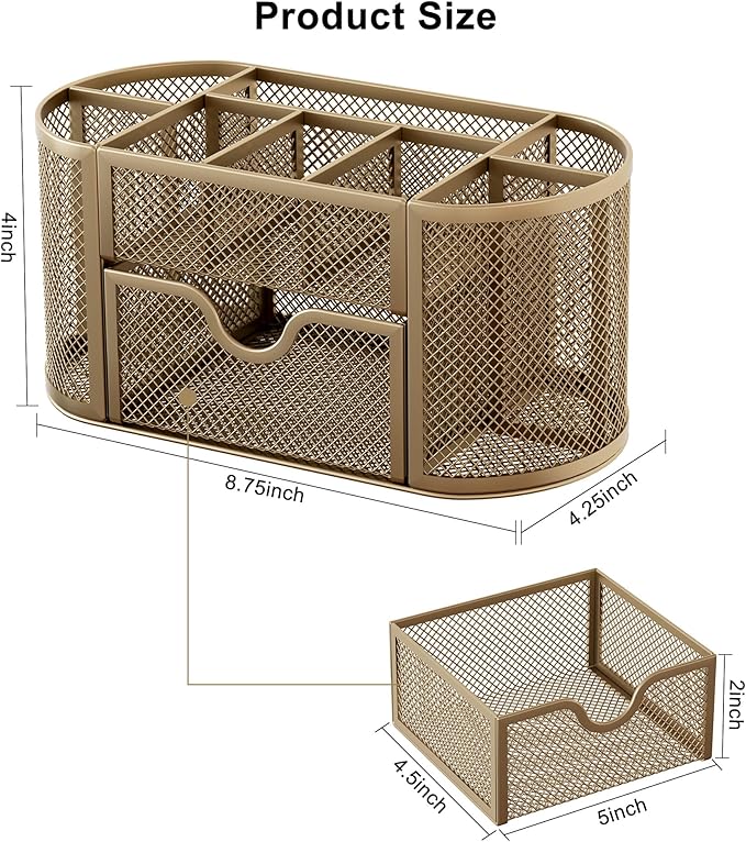EasyPAG Mesh Pen Holder Desk Organizer - Image 7