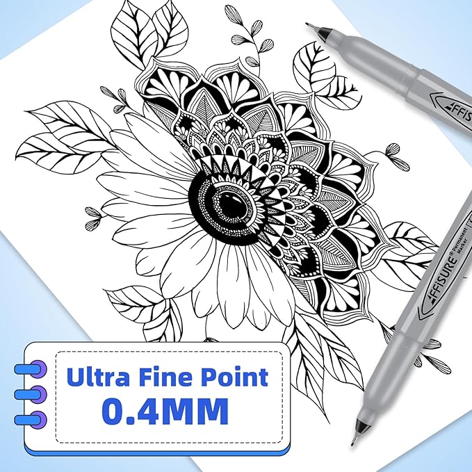 Permanent Markers, Ultra Fine Point, Fine tip permanent marker set, quick dry - Image 4