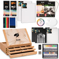 djar 87 pcs acrylic paint set with tabletop, main product view