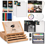 djar 87 pcs acrylic paint set with tabletop, main product view