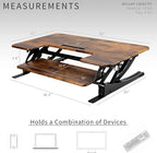 VIVO 42 inch Height Adjustable Stand Up Desk Converter, V Series, Quick Sit to - Image 4