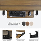 EUREKA ERGONOMIC Adjustable Keyboard Tray Under Desk, 28x11 Inch Large Slide - Image 8