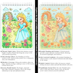 Fuxi Coloring Books for Kids Ages 8-12 Girls, 50 Sheets Blank Paper Drawing Pad - Image 5