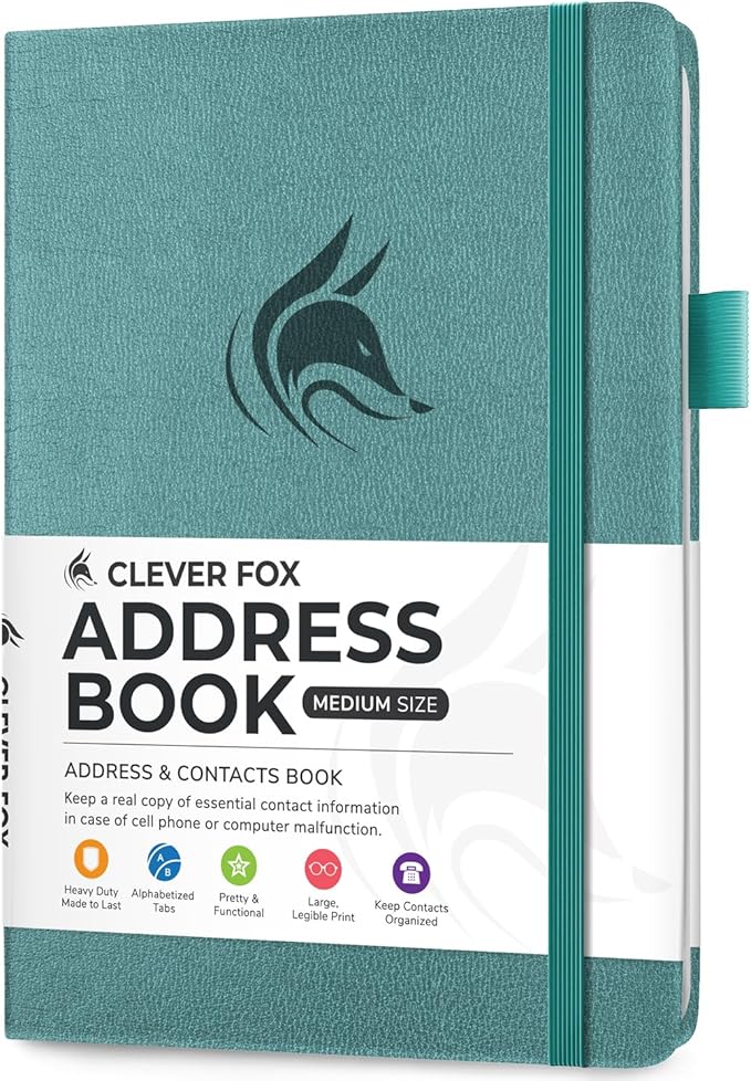 Clever Fox Address Book with alphabetic tabs by CleverFox