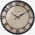 Presentime & Co 21" Farmhouse Series Wall Clock, Cottage Style, Faux Burlap