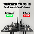 ExaDesk 55 * 30 Inches Electric Standing Widened Desk Adjustable Height - Image 4