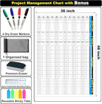 Large Project Management Vision Board, Laminated Wall Planner - Image 5