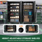 letaya metal garage storage cabinets with wheels,steel tool showing dimensions