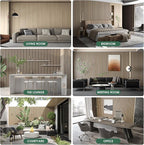 VallisCo 4-Piece Wood Slat Acoustic Panels - Image 5