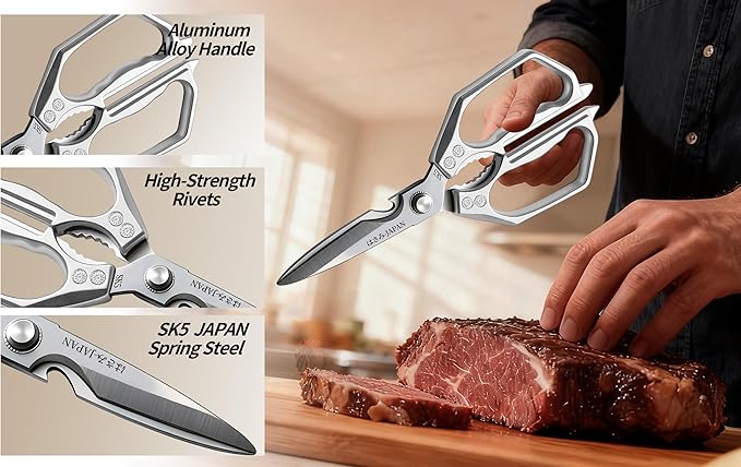 Kitchen Scissors Silver - Image 8