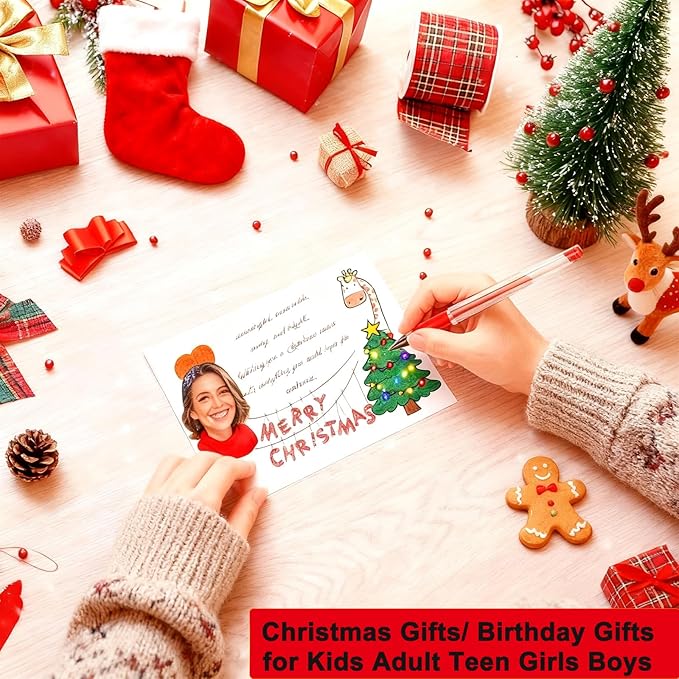 Soucolor Glitter Gel Pens for Adult Coloring Books, Christmas|Birthday Gifts - Image 2