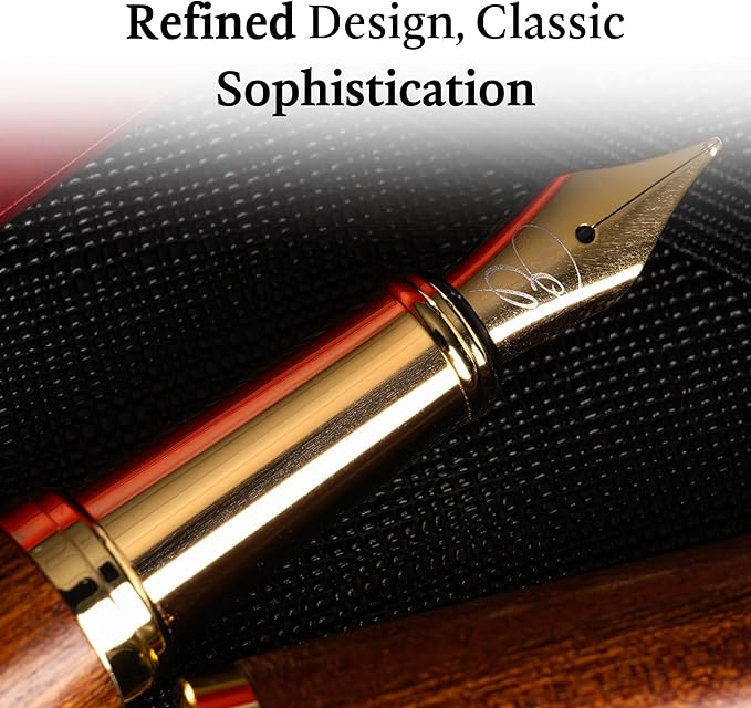 Ellington Pens Luxury Wood Fountain Pen Set – Extra Fine Nib - Image 4