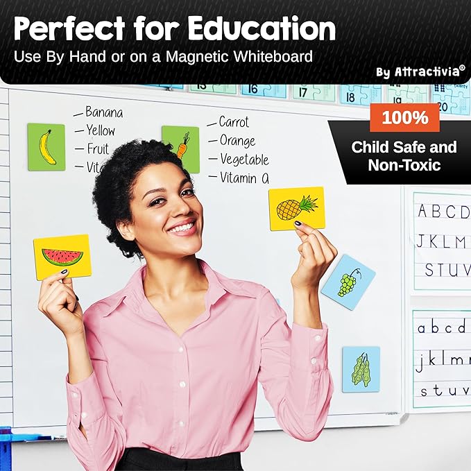 Attractivia Dry Erase Magnetic Labels 3.7 x 2.8 in, Solid Colors, Medium Dry - Image 6