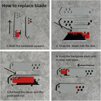XHM Awesome Small Box Cutter Retractable Blade Ultility Knife, - Image 7