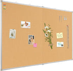 AMUSIGHT Double-Sided Large Cork Board, Vision Board Pin Board Corkboards by AMUSIGHT