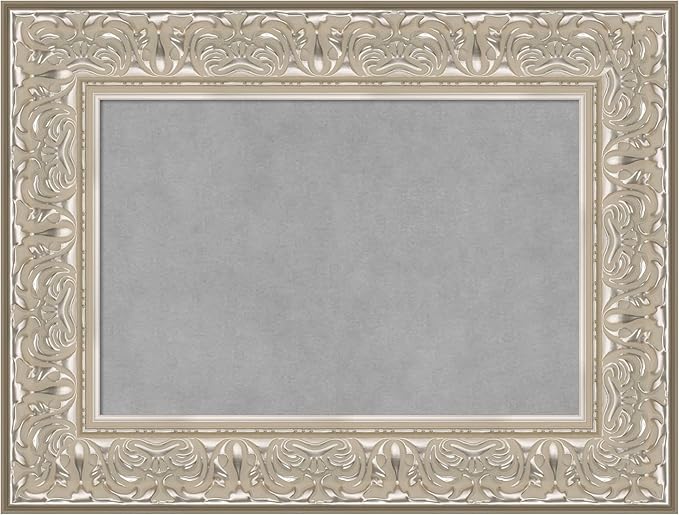 Amanti Art Silver Framed Magnetic Board 19x25 Small Vision Board by AmantiArt