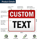 Custom Sign, Custom Sign for Business, Indoor/Outdoor use. 24x30 Inches - Image 6