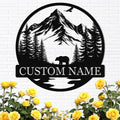 Dyoart Personalized Bear Metal Cabin Sign | Custom Signs Outdoor Metal | Cabin by Dyoart