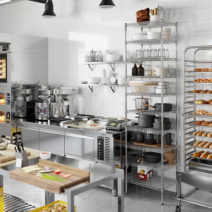 Regal Altair 18" Deep x 24" Wide x 96" Height Wire Shelving Kit | 10-Tier | NSF - Image 7