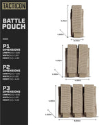 Tacticon P1 P2 P3 BattlePouch | Universal Pistol Mag Pouch | Combat Veteran - Image 3